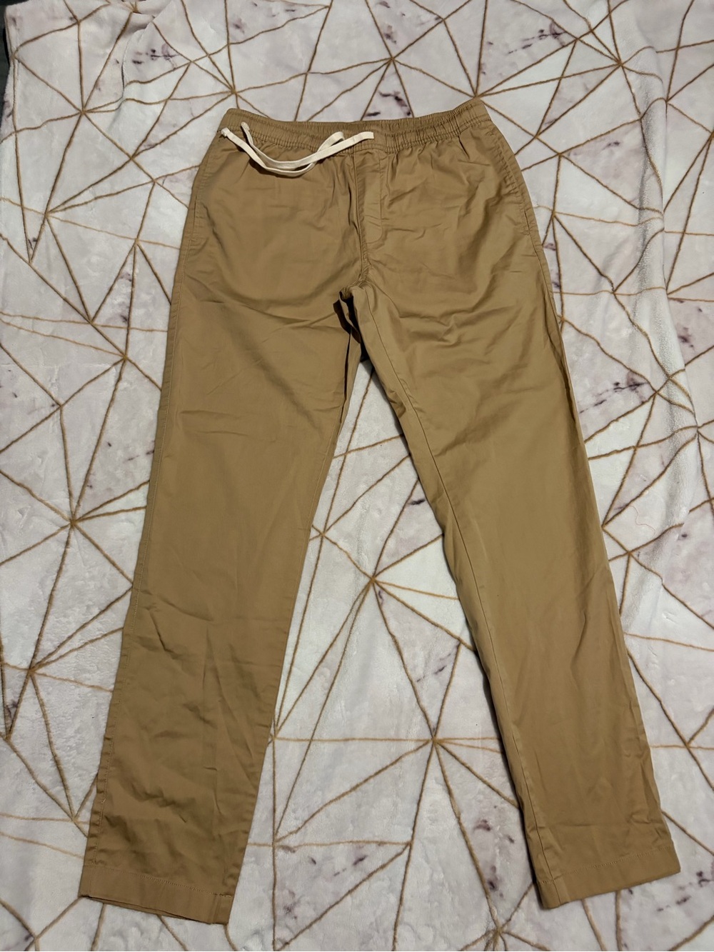 J. Crew Men's Tan Drawstring Chinos